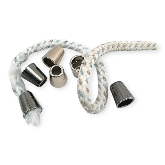 Sade Tasarımlı Metal Bağ ucu boy 12 mm giriş 6 mm B0004