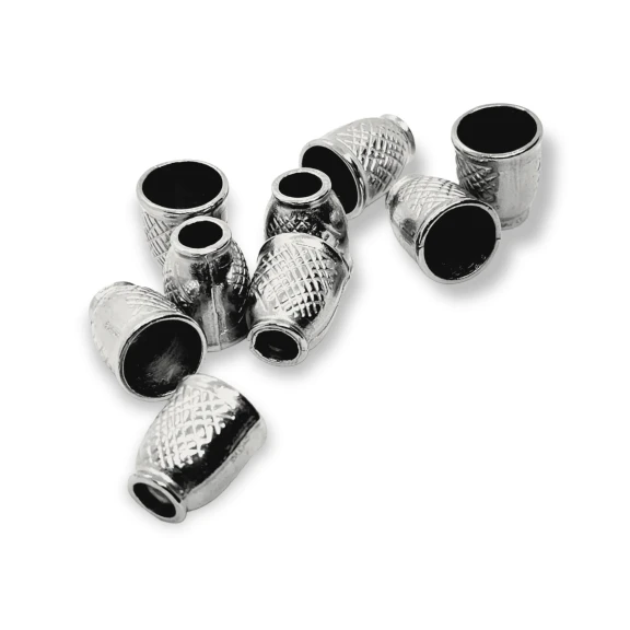 Metal Bağ ucu boy 13 mm giriş 5 mm Desenli Ve Estetik Tasarımlı B0006