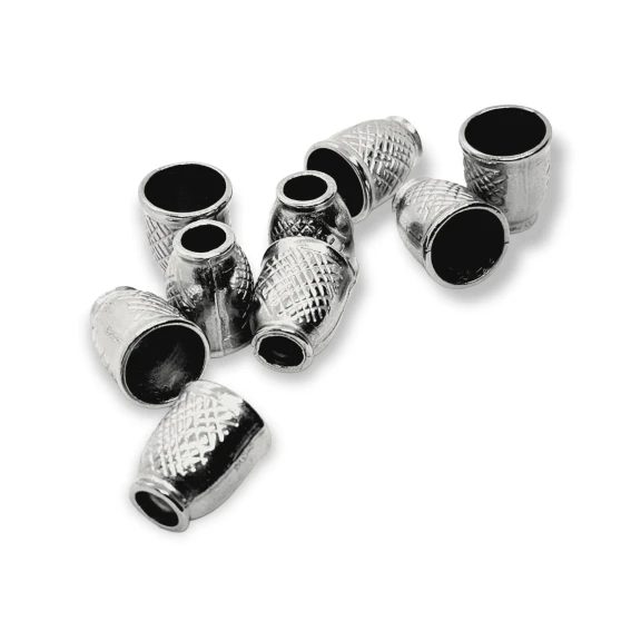 Metal Bağ ucu boy 13 mm giriş 5 mm Desenli Ve Estetik Tasarımlı B0006