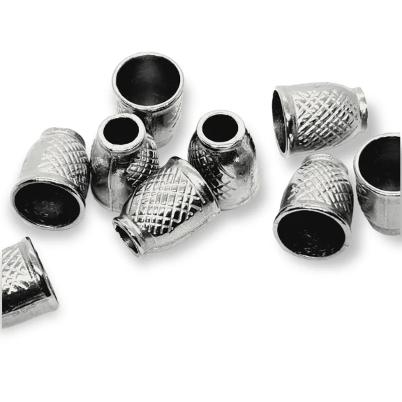 Metal Bağ ucu boy 13 mm giriş 5 mm Desenli Ve Estetik Tasarımlı B0006