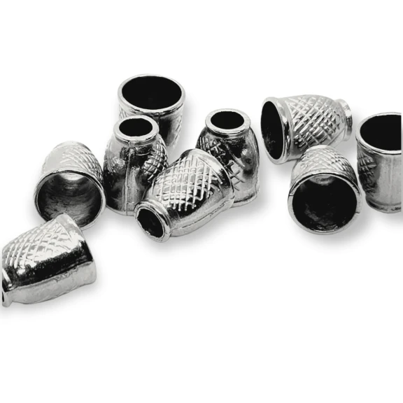 Metal Bağ ucu boy 13 mm giriş 5 mm Desenli Ve Estetik Tasarımlı B0006