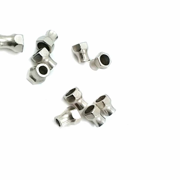 Somun Tasarımlı Metal Bağ ucu boy 9 mm giriş 5 mm B0011