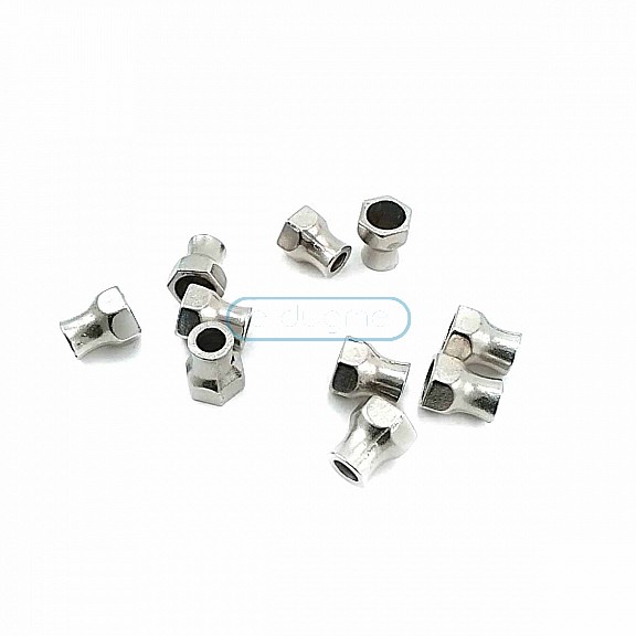 Somun Tasarımlı  Metal Bağ ucu boy 9 mm giriş 5 mm B0011