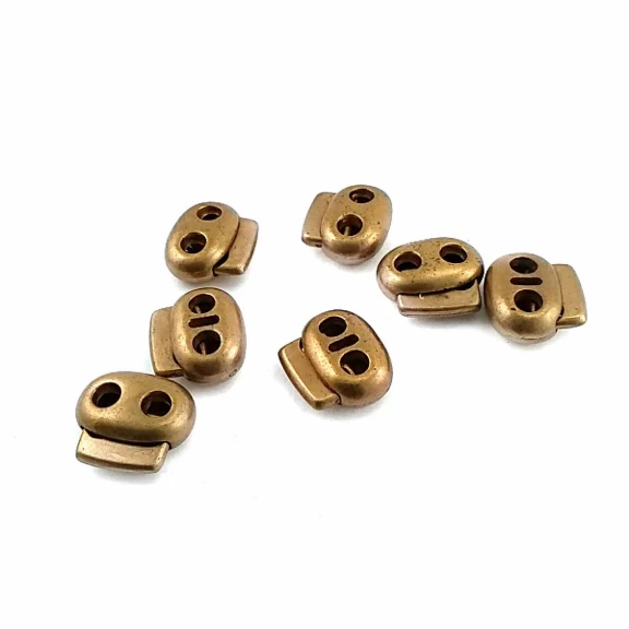 Plastik 2 Delikli Stoper boy 16 mm girişler 5 mm B0016