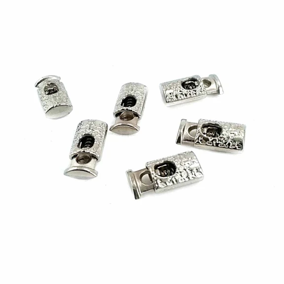 Tek Delikli Desenli Metal Stoper 19 mm boylu 4 mm delik çaplı B0023