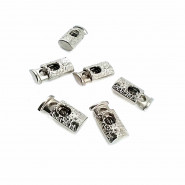 Tek Delikli Desenli Metal Stoper 19 mm boylu 4 mm delik çaplı B0023 Tek Delikli Desenli Metal Stoper 19 mm boylu 4 mm delik çaplı B0023