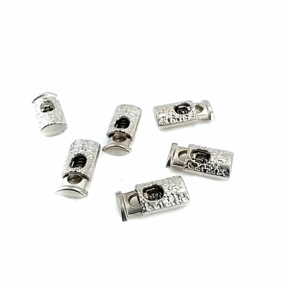 Tek Delikli Desenli Metal Stoper 19 mm boylu 4 mm delik çaplı B0023