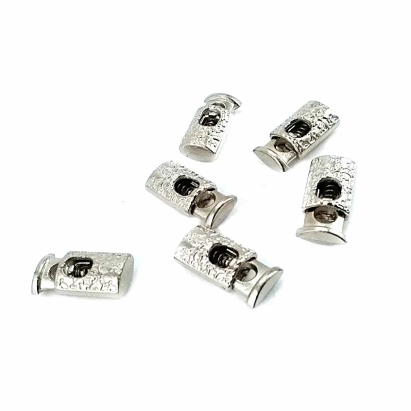 Tek Delikli Desenli Metal Stoper 19 mm boylu 4 mm delik çaplı B0023