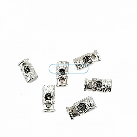 Tek Delikli Desenli  Metal Stoper 19 mm boylu 4 mm delik çaplı  B0023