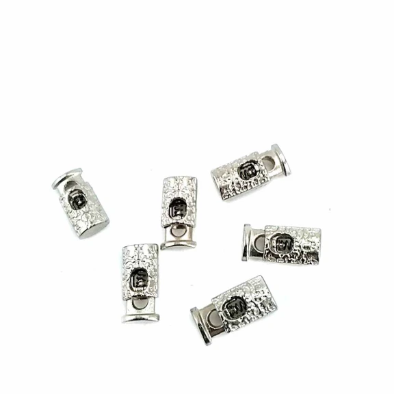 Tek Delikli Desenli Metal Stoper 19 mm boylu 4 mm delik çaplı B0023