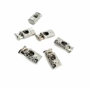 Tek Delikli Desenli Metal Stoper 19 mm boylu 4 mm delik çaplı B0023