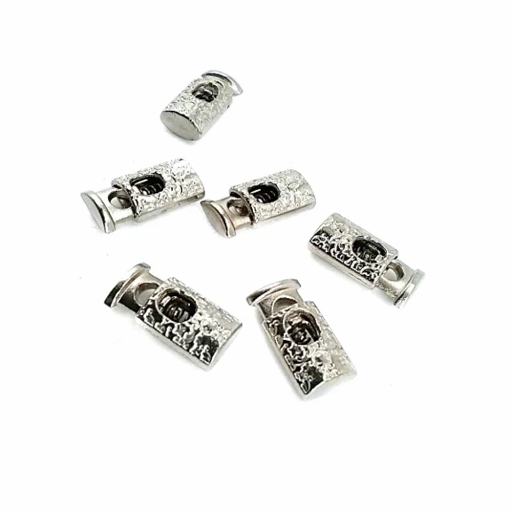 Tek Delikli Desenli Metal Stoper 19 mm boylu 4 mm delik çaplı B0023