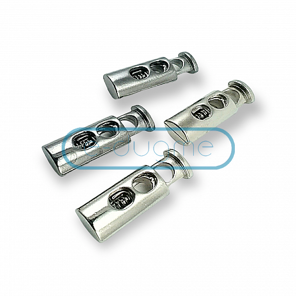 Metal Two Holes Stopper length 29 mm entries 6 mm B0026