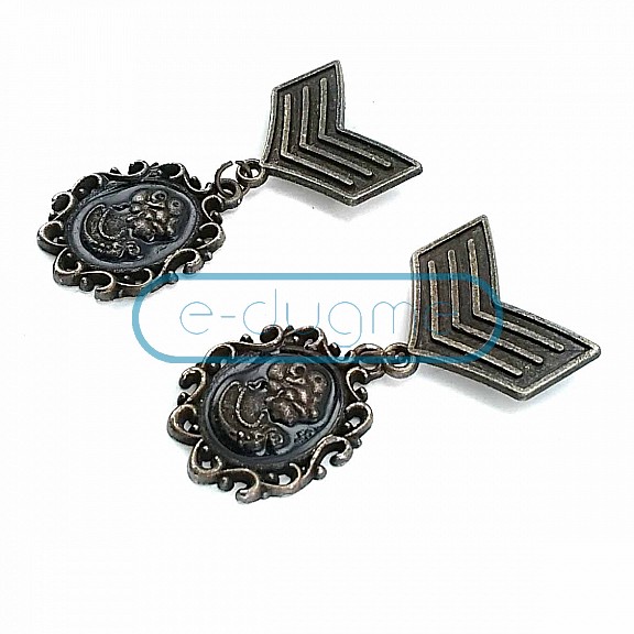 Coat of Arms Medal Type Brooch BRS0004