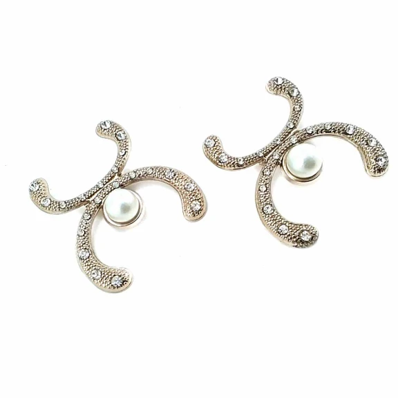 Stylish Gold Color Metal Brooch with Stone BRS0013