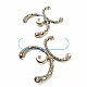Stylish Gold Color Metal Brooch with Stone BRS0013