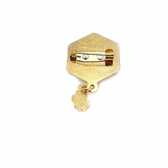 Stone Gold Stylish Brooch BRS0021