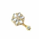 Stone Gold Stylish Brooch BRS0021