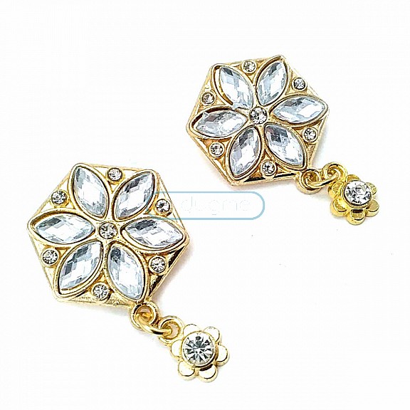 Stone Gold Stylish Brooch BRS0021