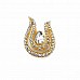 Very Stylish Stone Gold Color Brooch BRS0024