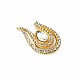 Very Stylish Stone Gold Color Brooch BRS0024