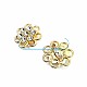 Stone Colored Stone Gold Color Metal Brooch BRS0036