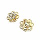 Stone Colored Stone Gold Color Metal Brooch BRS0036