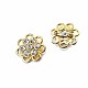 Stone Colored Stone Gold Color Metal Brooch BRS0036