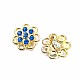 Stone Colored Stone Gold Color Metal Brooch BRS0036