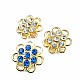 Stone Colored Stone Gold Color Metal Brooch BRS0036