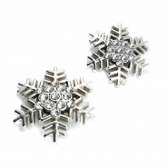 Snowflake Model Silver Color Metal Brooch BRS0038 Snowflake Model Silver Color Metal Brooch BRS0038