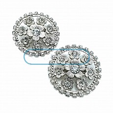 Stone Aesthetic Gold Silver Metal Brooch BRS0041