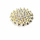 Aesthetic and Stone Gold Color Metal Brooch BRS0042