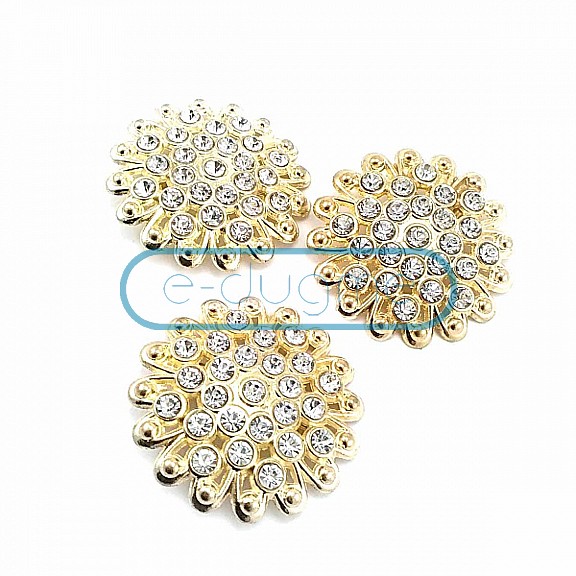 Aesthetic and Stone Gold Color Metal Brooch BRS0042