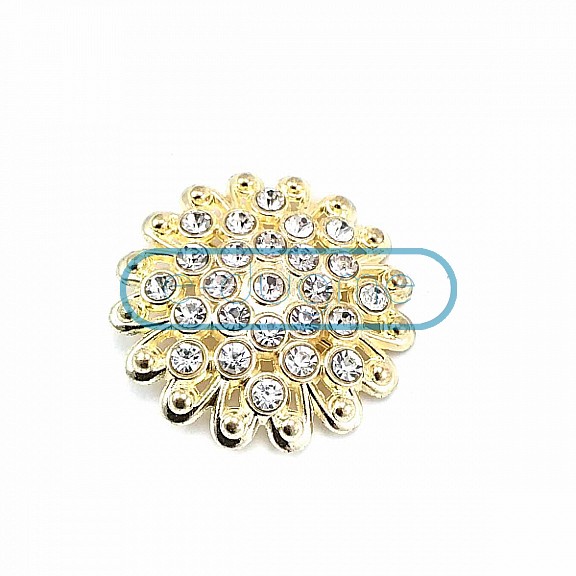 Aesthetic and Stone Gold Color Metal Brooch BRS0042