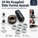 24 No Alüminyum Kuşgözü Elde Vurma Kalıbı 9 mm Delme ve Çakma Aparatı AL24TDE