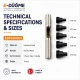 Delik Delme Kalıbı Punch Set 6 mm 7 mm 8 mm 9 mm 12 mm - E-Düğme Tekstil Aksesuarları