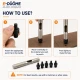 Delik Delme Kalıbı Punch Set 6 mm 7 mm 8 mm 9 mm 12 mm - E-Düğme Tekstil Aksesuarları