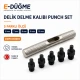 Delik Delme Kalıbı Punch Set 6 mm 7 mm 8 mm 9 mm 12 mm - E-Düğme Tekstil Aksesuarları