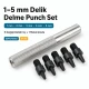 Hole Punch Set with Interchangeable Tips 1-5 mm for Leather and Fabric Accessories