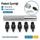 Hole Punch Set with Interchangeable Tips 1-5 mm for Leather and Fabric Accessories