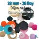 36 Boy - 22 mm Kumaş Kaplama Kumaş Kesim Kalıbı KKSKKLP0001