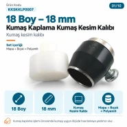 18 Boy 18 mm Kumaş Kaplama Düğme İçin Kumaş Kesim Kalıbı KKSKKLP0007
