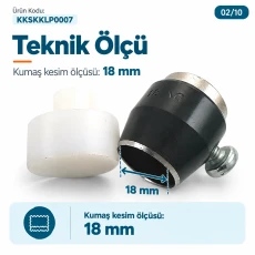 18 Boy 18 mm Kumaş Kaplama Düğme İçin Kumaş Kesim Kalıbı KKSKKLP0007