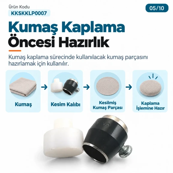 18 Boy kumaş kaplama düğme için 18 mm kumaş kesim kalıbı