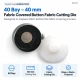 40 Boy 40 mm kumaş kaplama düğme için kumaş kesim kalıbı