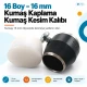 16 Boy kumaş kaplama düğme için 16 mm kumaş kesim kalıbı