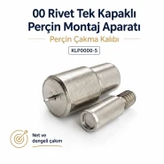 00 Tek Kapaklı 5 mm Perçin Montaj Aparatı - 5 mm Perçin Çakma Kalıbı KLP0000-5