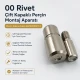 00 Çift Kapaklı 5 mm Perçin Montaj Aparatı - 5 mm Çift Perçin Çakma Kalıbı KLP0000CFT-5, çelik malzemeden üretilmiş, cüzdan
