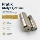 00 Çift Kapaklı 5 mm Perçin Montaj Aparatı - 5 mm Çift Perçin Çakma Kalıbı KLP0000CFT-5, çelik malzemeden üretilmiş, cüzdan